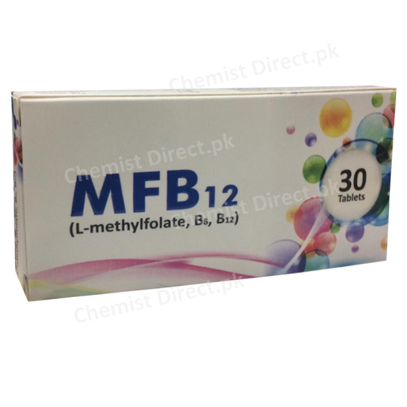 MFB 12 Tablets SUZA Health Care L-methylfolate,B6,B12