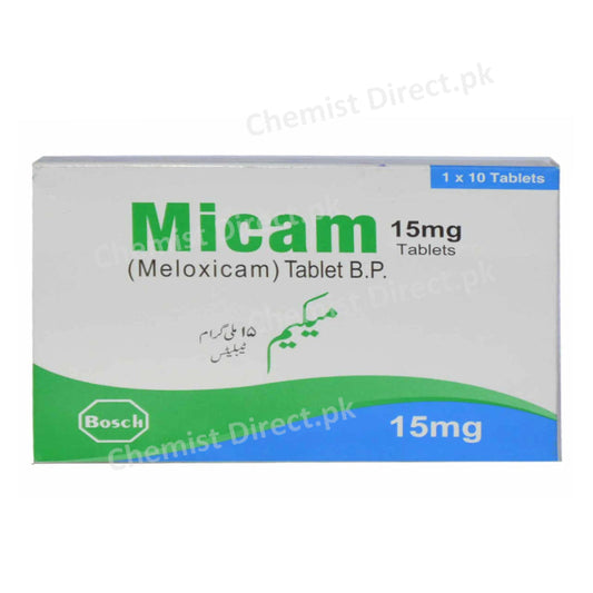 Micam 15mg Tablet Bosch Pharmaceuticals Meloxicam Nsaid