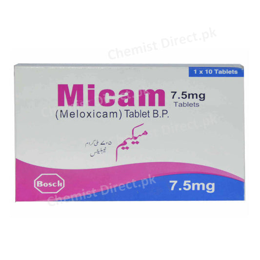 Micam 7.5mg Tablet Bosch Pharmaceuticals Meloxicam Nsaid