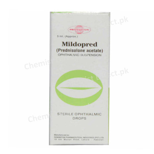 Mildopred 5ml drop Remington Pharmaceuticals Corticosteroids Prednisolone Acetate