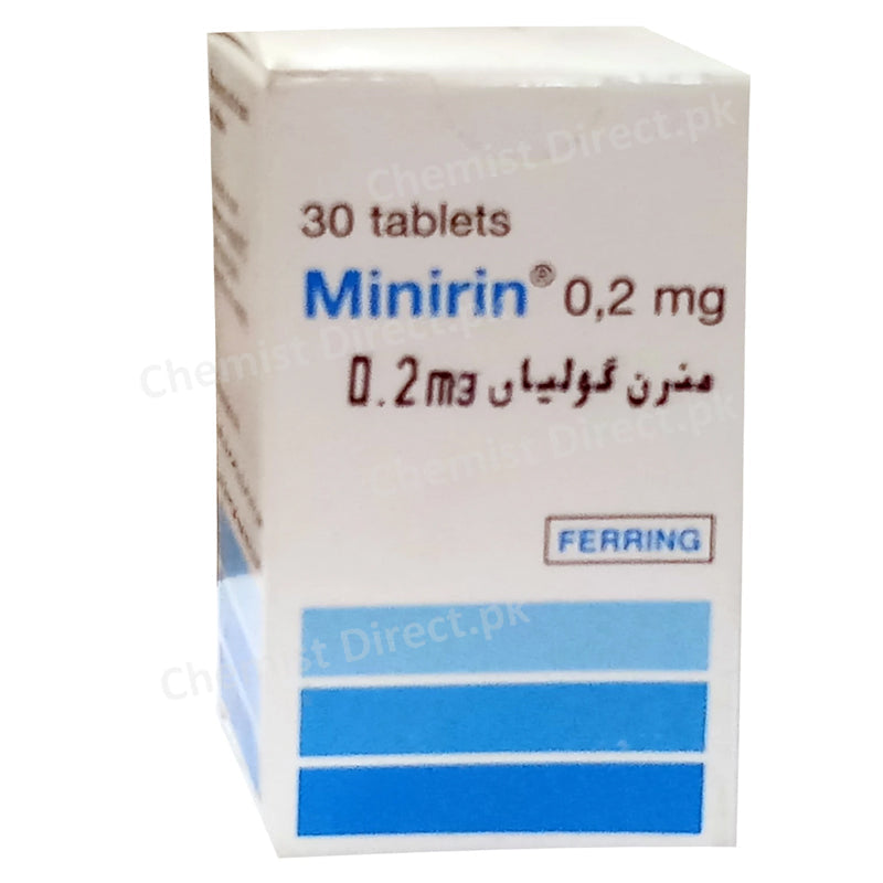 Minirin 0.2mg Tablet Atco Laboratories Pvt Ltd Hormonal Product Desmopressin Acetate Store At Below 250c Diabetes Insipidus Primary Nocturnal Enuresis