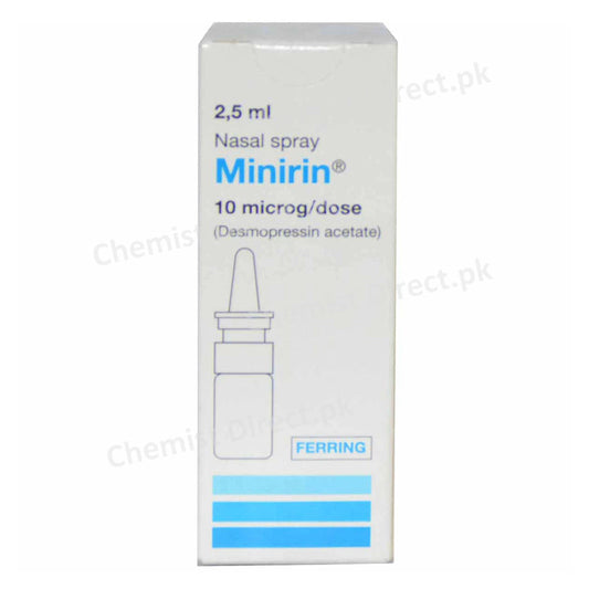 Minirin 2.5ml Nasal Spray Atco Laboratories Pvt Ltd Hormonal Product Desmopressin Acetate 0.1mg Ml Store At Below 250c Diabetes Insipidus Hemophilia A Von Willebrand Disease