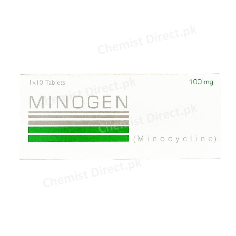 Minogen 100mg tablet pharma health pakistan pvt. Ltd tetracy clineanti bacterial minocycline hcl