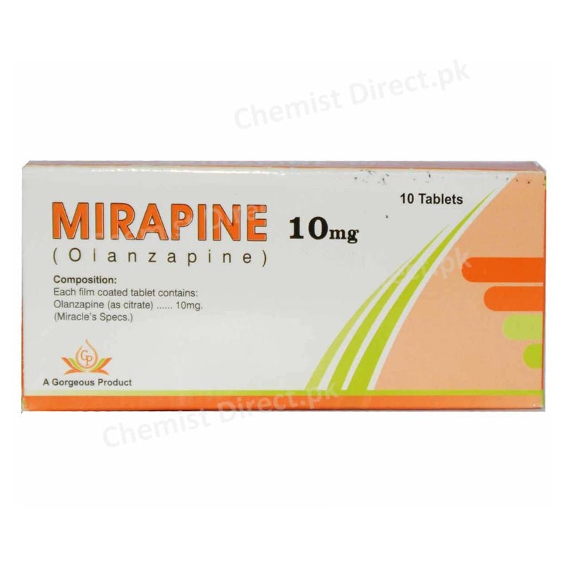 Mirapine 10mg Tablet Gorgeous Pharma Olanzapine