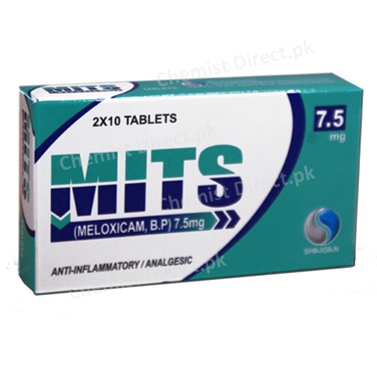 Mits 7.5mg Tablet Shaigan Pharmaceuticals SAID MELOXICAM