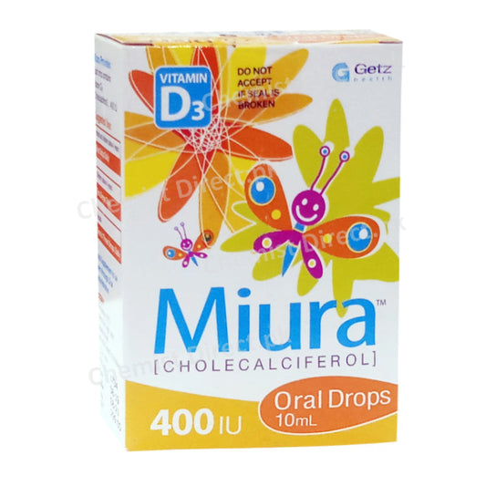 Miura Oral Drops Vitamin D3 Analogue Cholecaliceferol Getz Pharma