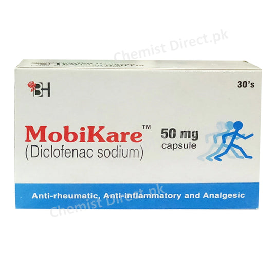 Mobikare 50mg Capsule Diclofenac Sodium Barrett Hodgson Nsaid