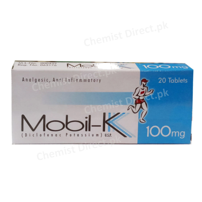 Mobil-k 100mg Tablet Davis Pharma Diclofenac Potassium