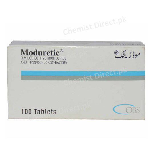 Moduretic 5/50mg Tablet OBS Pharma Diuretic Amiloride 5mg Hydrochlorothiazide 50mg