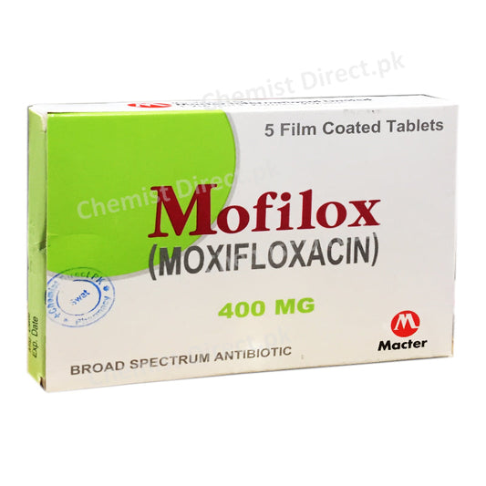 Mofilox 400mg Tablet Macter International Moxifloxcin