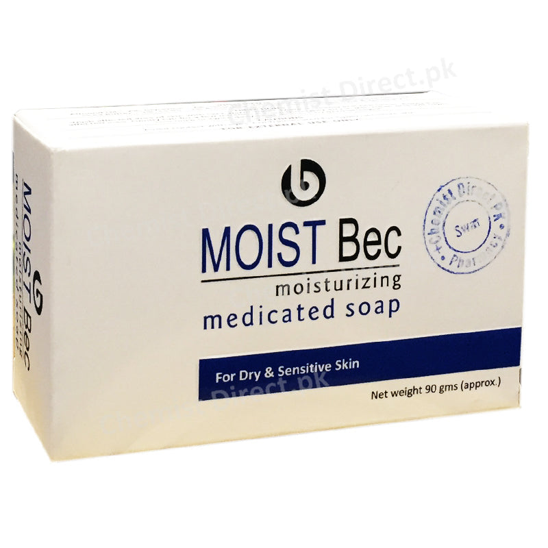 MoistBec Soap 90gm Rosuvastatin For Dry and Sensitive Skin Rafaq Cos Ceuticals
