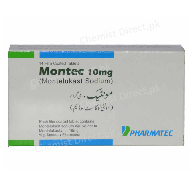 Montec 10mg Tablet Pharmatec Anti Leukotriene Montelukast Sodium