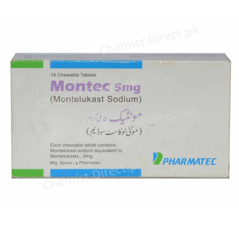 Montec 5mg Tablet Pharmatec Anti Leukotriene Montelukast Sodium