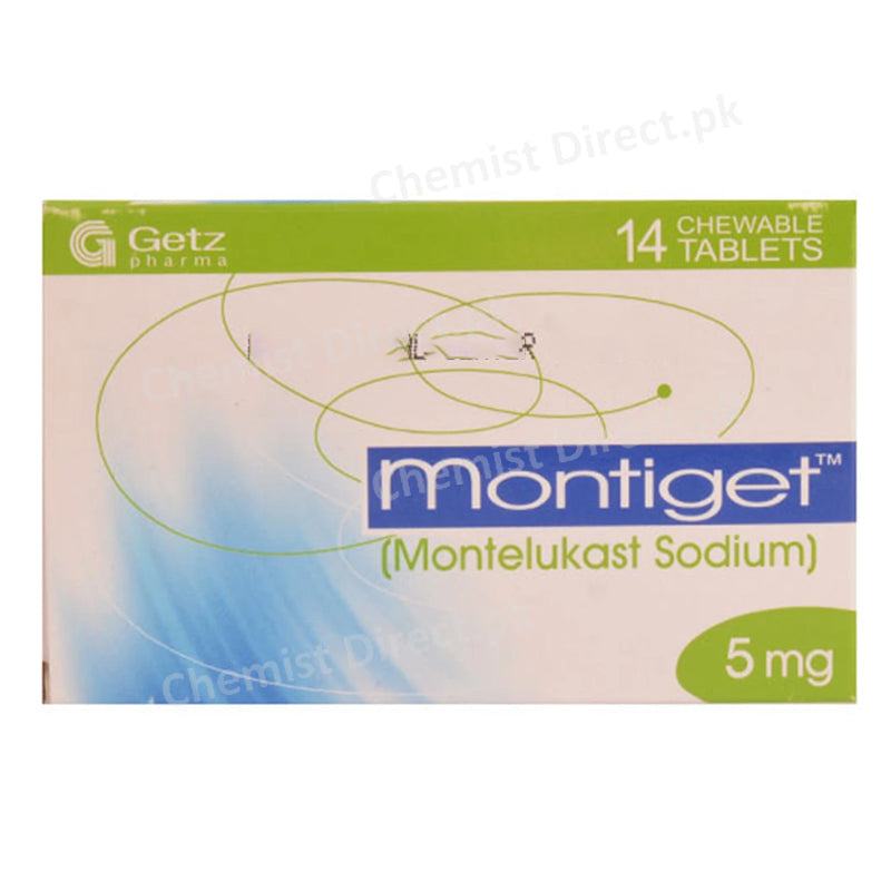 Montiget 5mg Tablet Getz Pharma Pakistan Pvt Ltd Anti Leukotriene Montelukast Sodium