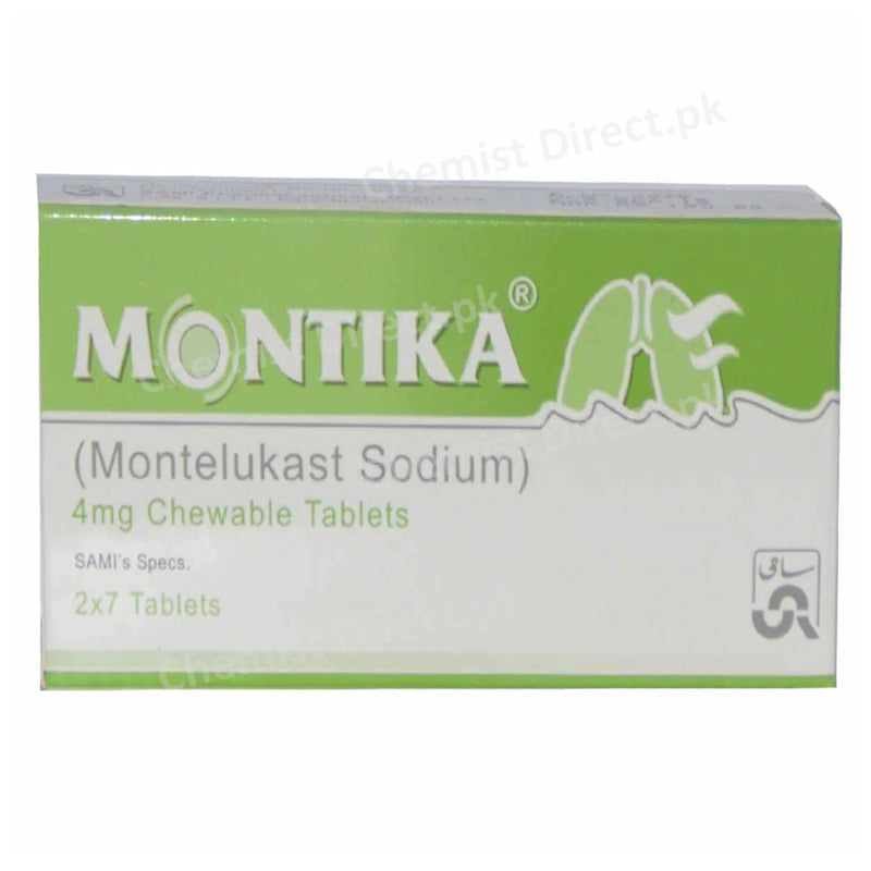Montika 4mg Chewble Tablet Sami Pharmaceuticals Anti Leukotriene Montelukast