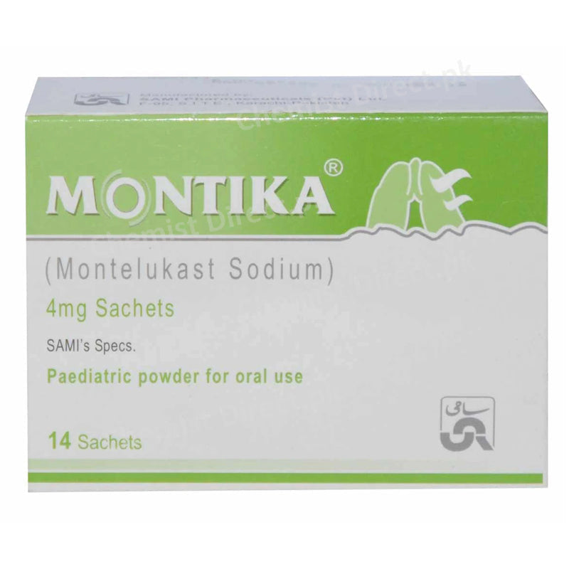 Montika 4mg Sachets Sami Pharmaceuticals Anti Leukotriene Montelukast Sodium