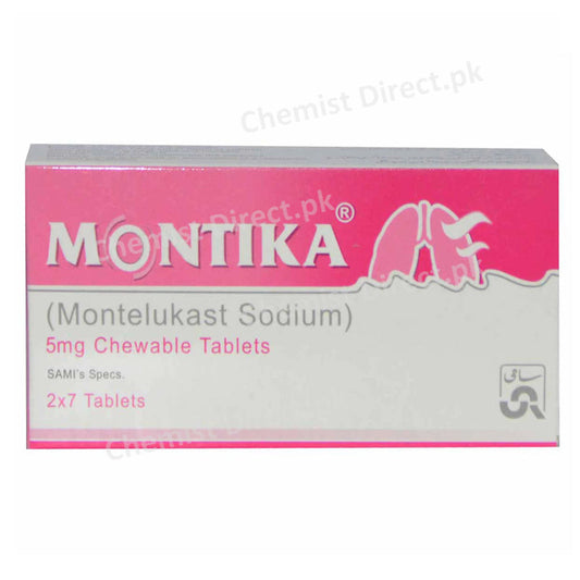 Montika 5mg Chewable Tablet Sami Pharmaceuticals Anti Leukotriene Montelukast