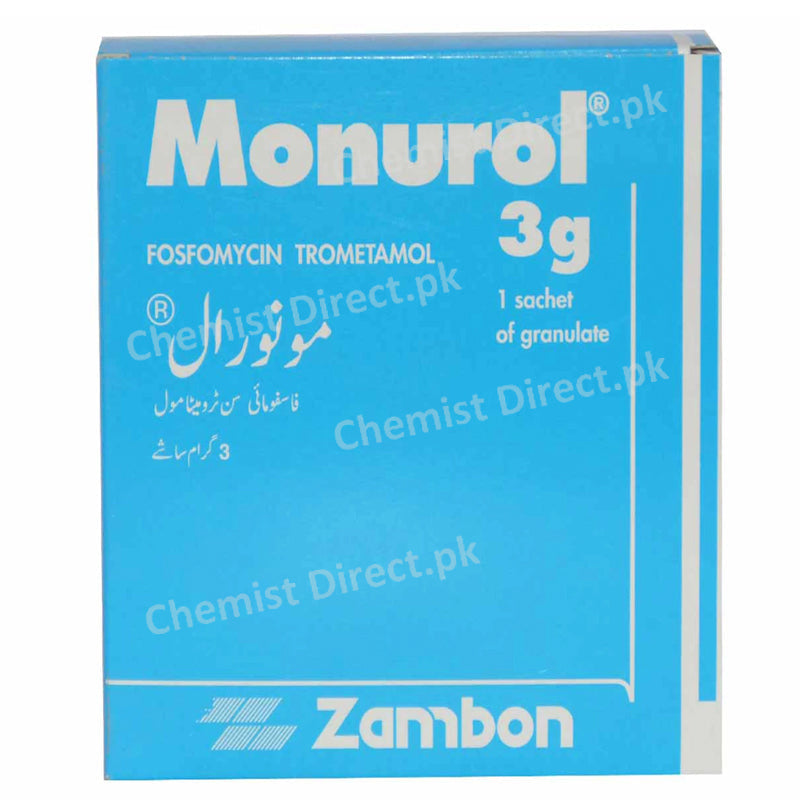 Monurol 3g Achet Angelini Pharmaceuticals Pvt Ltd Anti Bacterial Fosfomycin Trometamol
