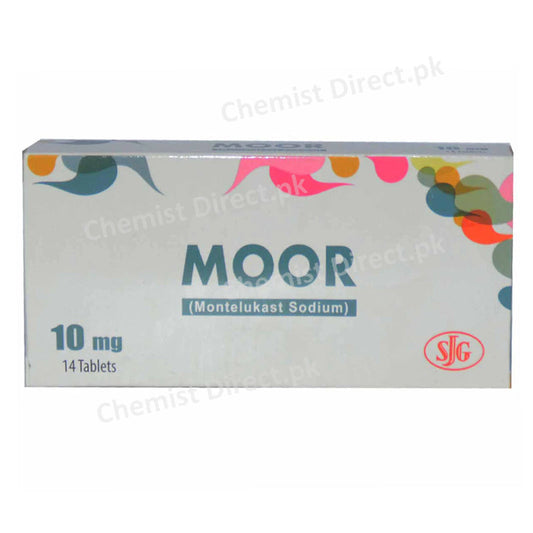 Moor 10mg Tablet SJG Pharma Montelukast Sodium