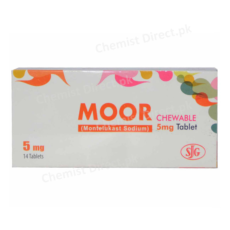 Moor 5mg Tablet SJG Pharma Montelukast Sodium