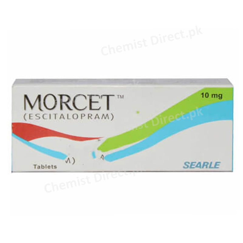 Morcet 10mg Tablet Searle Pakistan Escitalopram Anti-Depressant