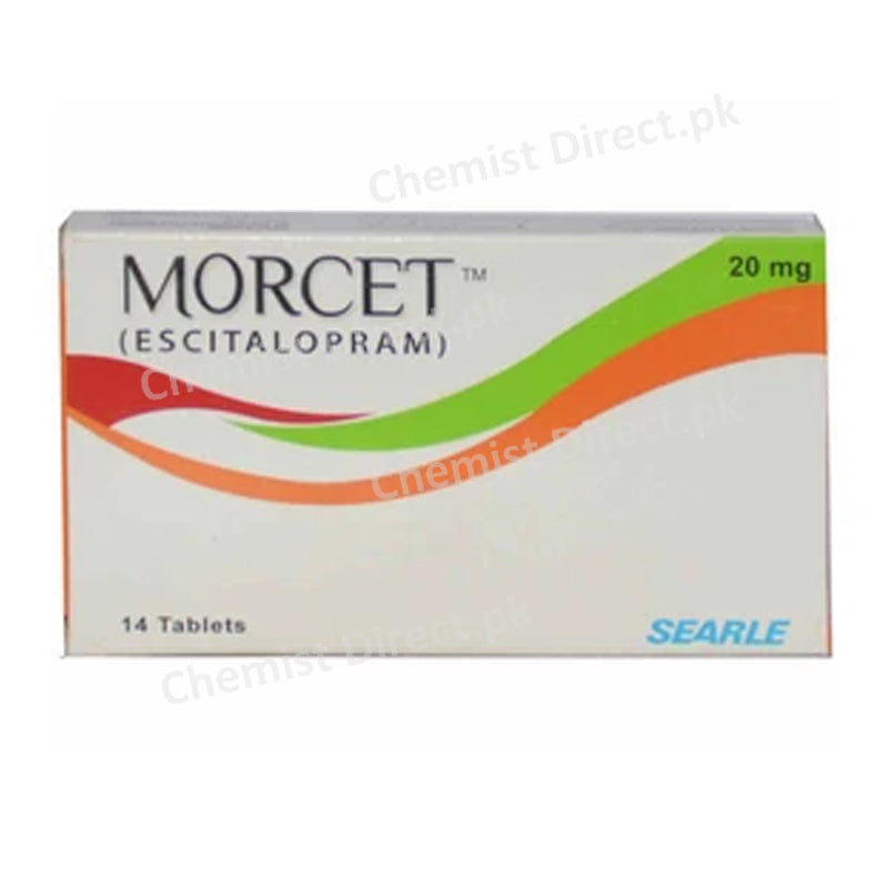 Morcet 20mg Tablet Escitalopram  Searle pakistan Anti-Depressent