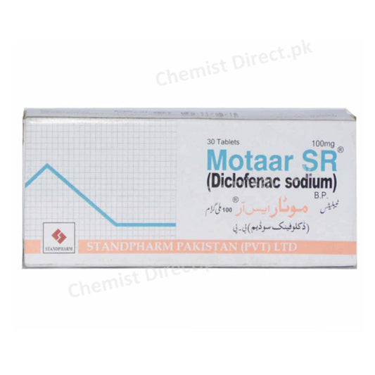 Motaar SR 100mg Tablet Standpharm Diclofenac Sodium Nsaid