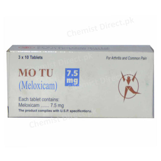 Motu 7.5mg Tablet SJG Pharma Meloxicam