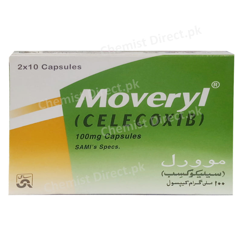 Moveryl 100mg Capsule Celecoxib Sami Pharmaceuticals Nsaid