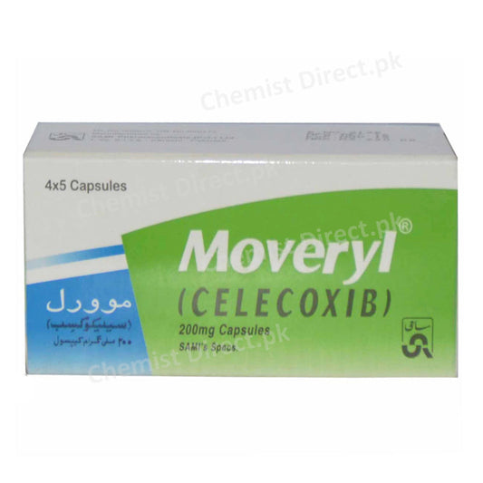 Moveryl 200mg Capsule Celecoxib Sami Pharmaceuticals Nsaid