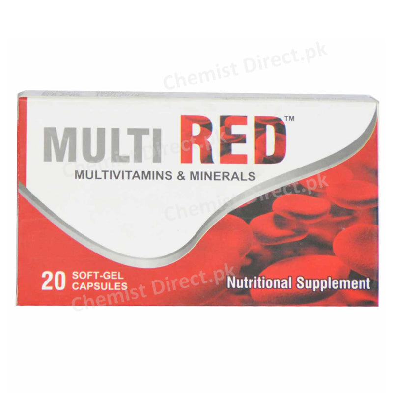 Multi Red Capsule Nutraceuti Life Samad Enterprises Multivitamins And Mineals