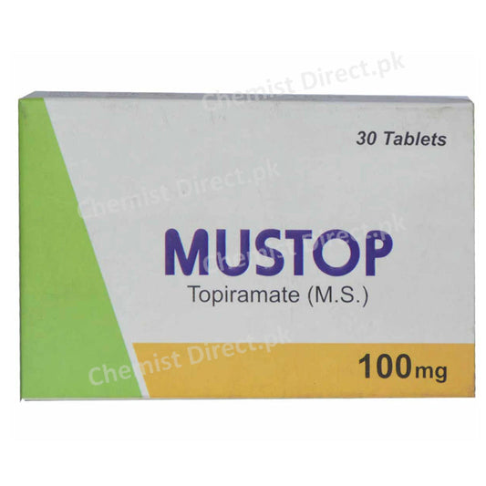 Mustop 100mg Tablet Willshire Laboratroies Topiramate
