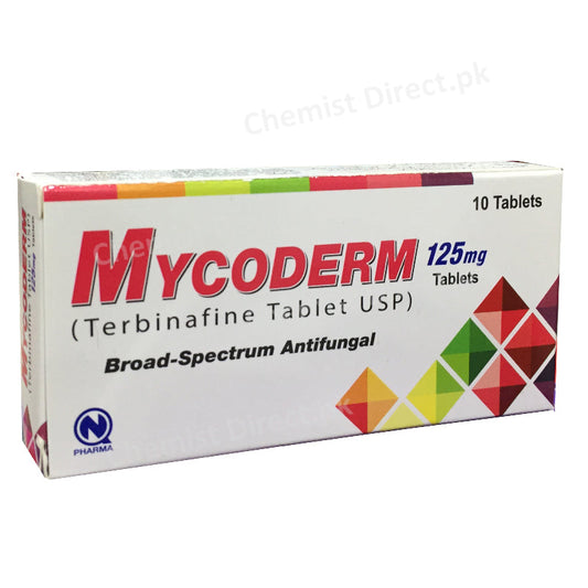 Mycoderm Tablets 125mg Terbinafine Tablet USP Nabi Qasim Pharma