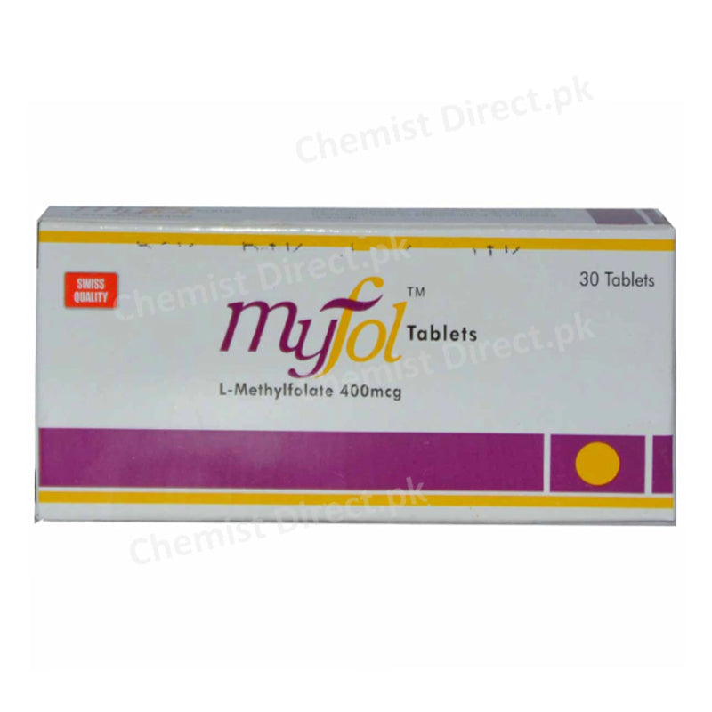 Myfol 400mcg Tablet RG Pharma Anti-Anemic L-Methylfolate 400mcg