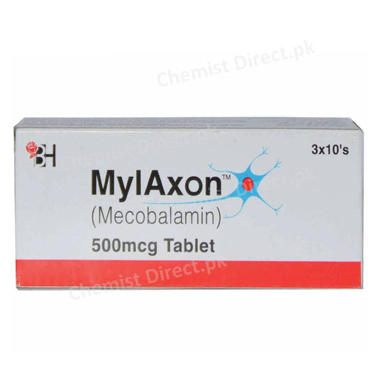 Mylaxon 500mcg Tablet Vitamin B12 Mecobalamin Barrett Hodgson