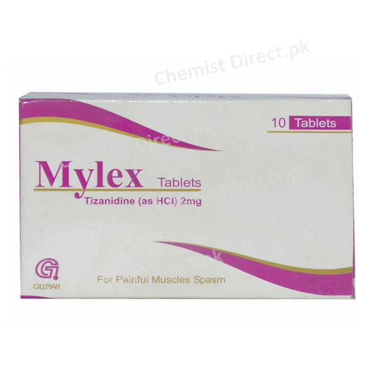 Mylex 2mg Tablet Gillman Pharma Tizanidine HCl