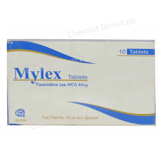 Mylex 4mg Tablet Gillman Pharma Tizanidine HCl