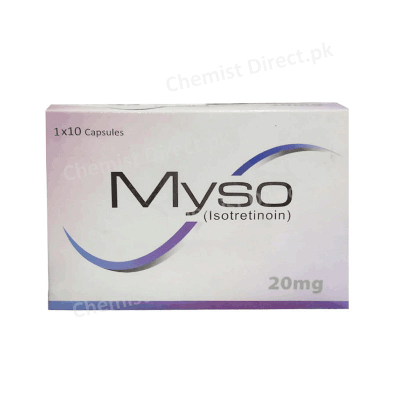 Myso 20mg Capsule Isotretinoin Metro Pharmaceuticals