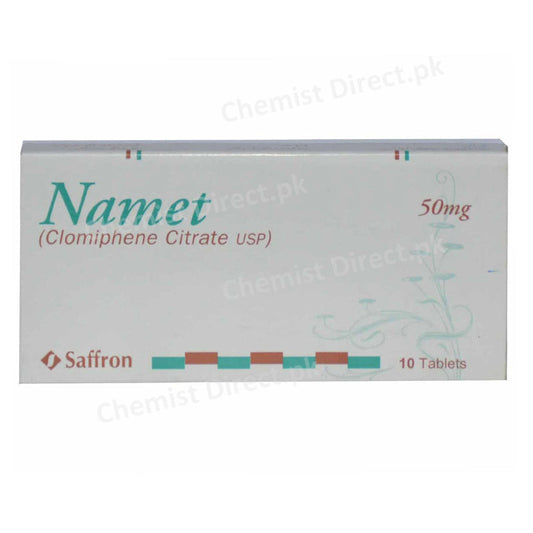 Namet 50mg Tablet Saffron Pharmaceuticals Pvt Ltd Hormonal Products Clomiphene Citrate