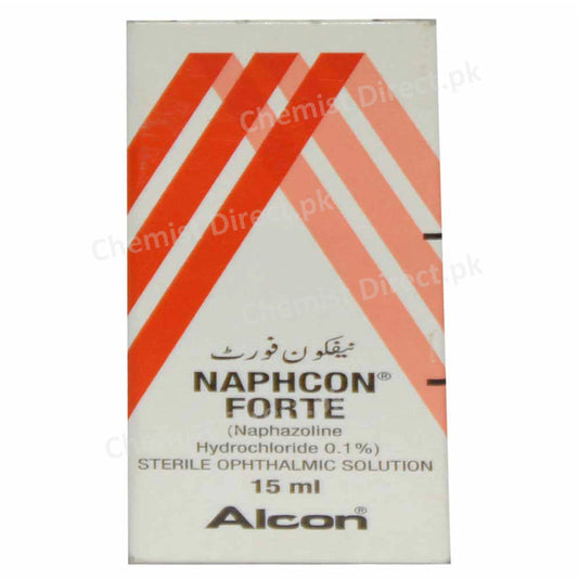 Naphcon Forte Eye Drop 15ml Alcon Pharma Vasoconstrictor Naphazoline Hcl