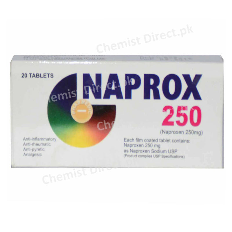 Naprox 250mg Tablet Pharmedic Laboratories Pvt Ltd Nsaid Naproxen