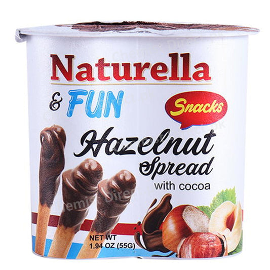 Naturella & Fun Hazelnut Spread White 55 Gm Food