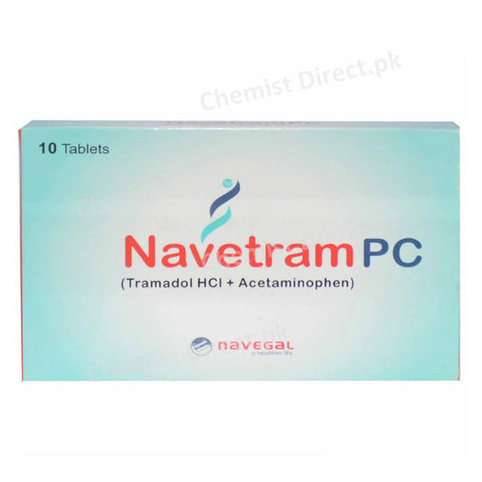 Navetram PC Tablet Navegal laboratories Tramadol HCl + Acetaminophen 