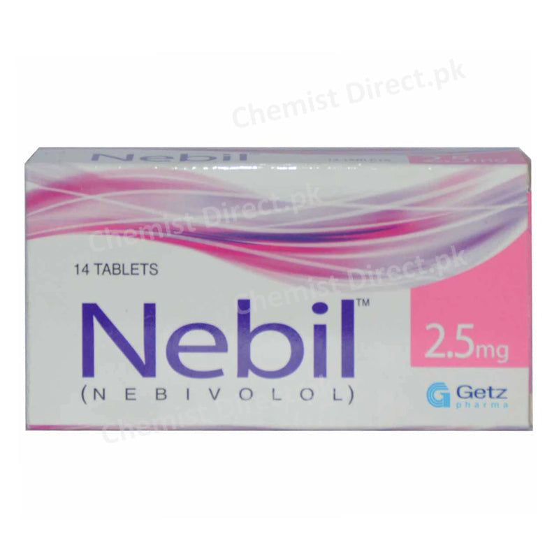 Nebil 2.5mg Tablet Nebivolol Getz Pharma Anti-Hypertensive