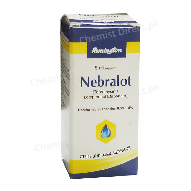 Nebralot Eye Drop 5ml Remington Pharmaceuticals Tobramycin+Loteprednol Etabonate