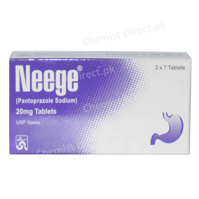 Neege 20mg Tablet Sami Pharmaceuticals Anti-Ulcerant Pantoprazole Sodium