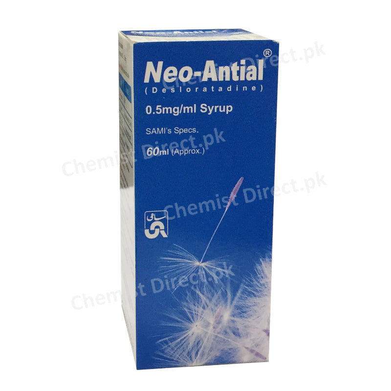 Neo Antial 0.5mg/ml Syrup Sami Pharmaceuticals Anti-Histamine Desloratadine