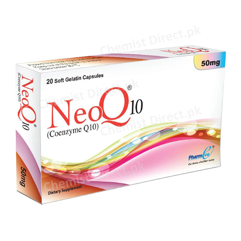 Neo-Q 10 50mg Capsule Pharmevo Pharma Cenzyme Q10