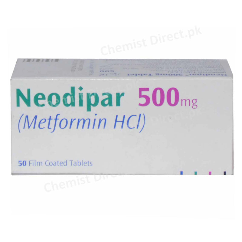 Neodipar 500mg Tablet Sanofi Aventis Oral Hypoglycemic Metformin