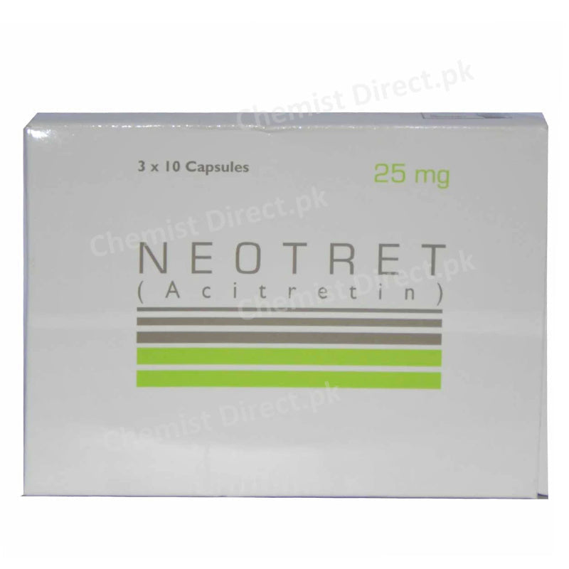 Neotret 25mg capsule pharma health pakistan pvt Ltd anti psoriasis acitretin